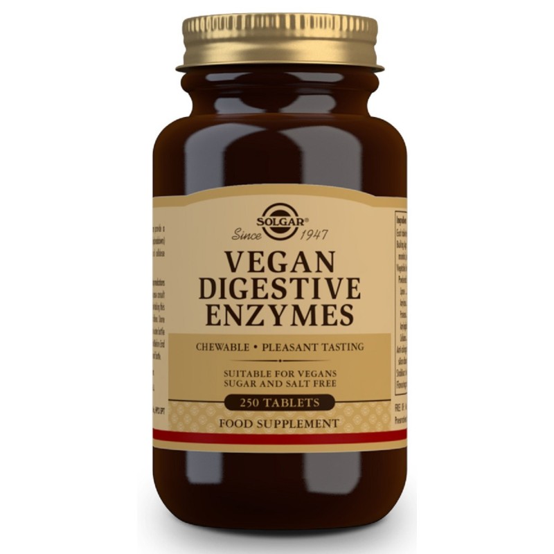 Comprar Enzimas Digestivas veganas 250 comprimidos Solgar|mejor precio