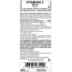 Comprar Vitamina E 400 Ui 368 mg 50 perlas Solgar al mejor precio