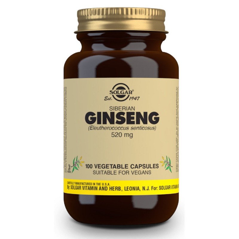 Comprar raíz de Ginseng Siberiano 100Cap 520 Mg Solgar al mejor precio