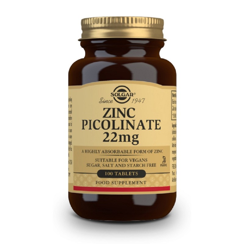 Comprar Zinc como Picolinato comprimidos 22 Mg 100 com. Mejor precio