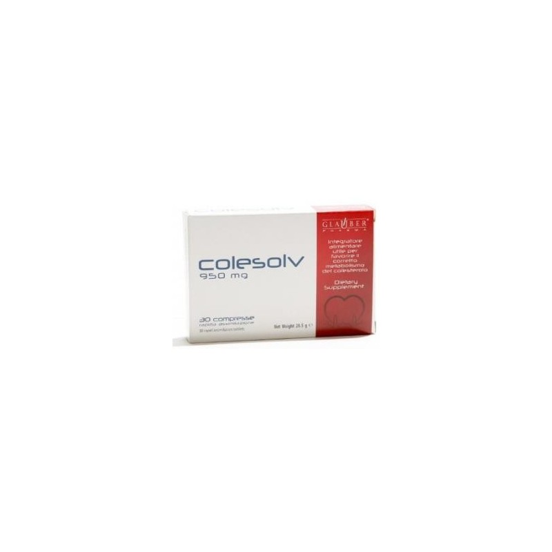 Colesolv 30comp.de Glauber Pharma | tiendaonline.lineaysalud.com