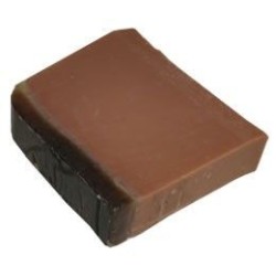 Jabón de Chocolate 100gr. hecho de forma artesanal y cortado a mano
