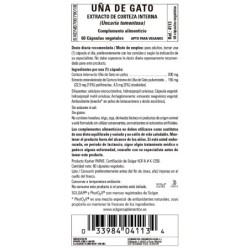Comprar Extracto Uña de gatoestandarizada (Uncaria tormentosa) Solgar