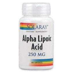 Acido Alfa Lipoico 250Mg 60 capsulas Solaray|tiendaonline.lineaysalud
