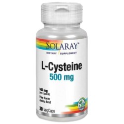L-Cysteina 500Mg. 30Cap Aminoácido Solaray - TIENDAONLINE.LINEAYSALUD
