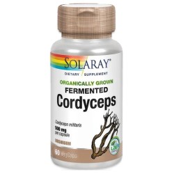 Cordyceps fermentado 520mg 60 Cáps Solaray | Tiendaonline.lineaysalud