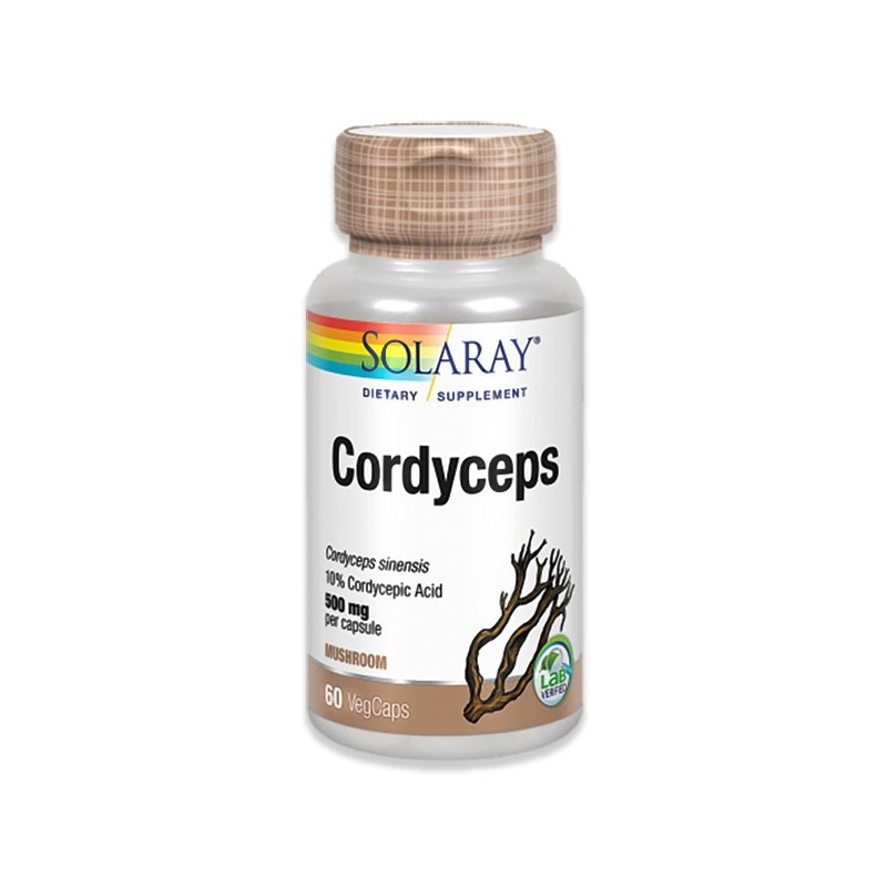 Cordyceps 520 Mg 60 cápsulas de Solaray - Tiendaonline.lineaysalud