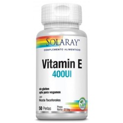 Vitamina E 400 UI 50 perlas de Solaray |  Tiendaonline.lineaysalud