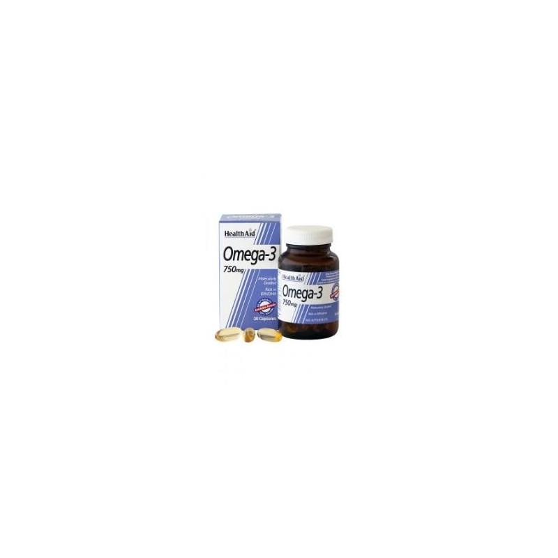 Omega 3 750mg. 60de Health Aid | tiendaonline.lineaysalud.com