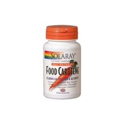 Food Carotene (beta caroteno) 50cap Solaray |Tiendaonline.lineaysalud