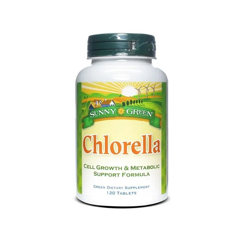 Chlorella 500 Mg 120 comp. Sunny Green Solaray online | Lineaysalud