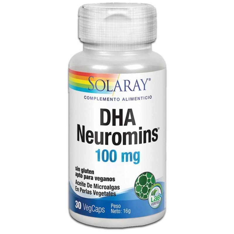 DHA Neuromins 100 mg - 30 perlas - Solaray - Tiendaonline.lineaysalud