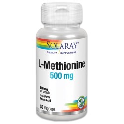 L-Metionina 500Mg 30 cápsulas Solaray |En tiendaonline.lineaysalud