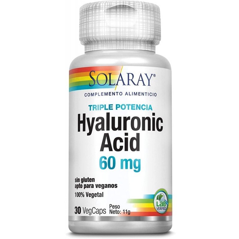 Solaray Hyaluronic Acid - Acido Hialuronico 60mg. 30  al mejor precio