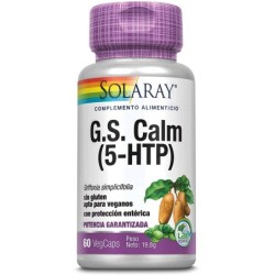 GS- Calm 5-HTP Hidroxitriptófano 60 cápsulas - Solaray - Lineaysalud