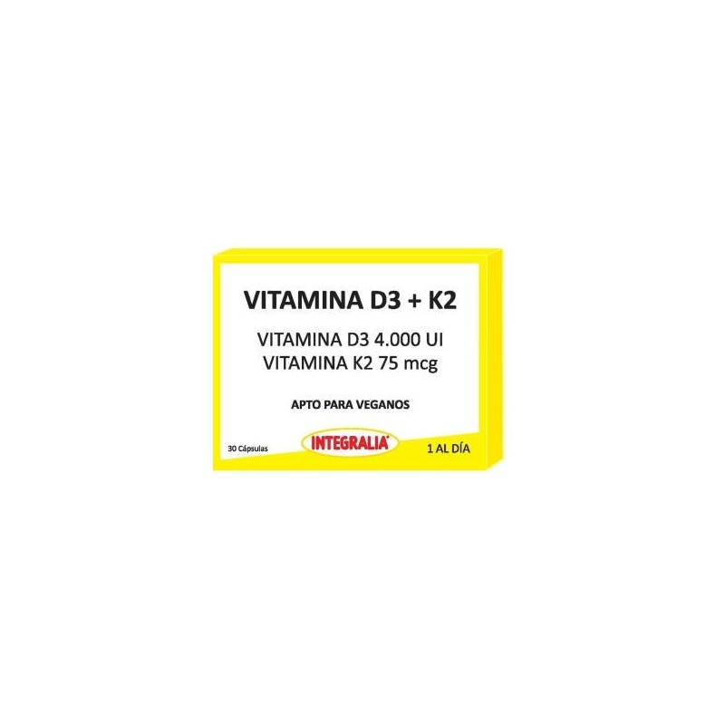 Vitamina d3+k2 30de Integralia | tiendaonline.lineaysalud.com