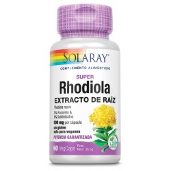 Super Rhodiola extract 500mg Solaray 60 Caps|tiendaonline.lineaysalud