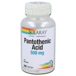 Pantothenic Acid -ácido pantoténico 500Mg 100Cap Solaray|Lineaysalud