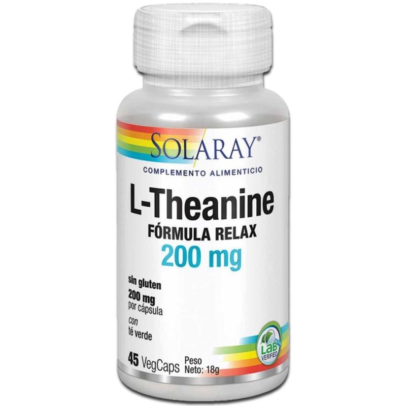 L-Teanina 200 Mg 45 cápsulas Solaray | En tiendaonline.lineaysalud