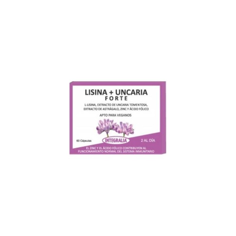 Lisina + uncaria de Integralia | tiendaonline.lineaysalud.com
