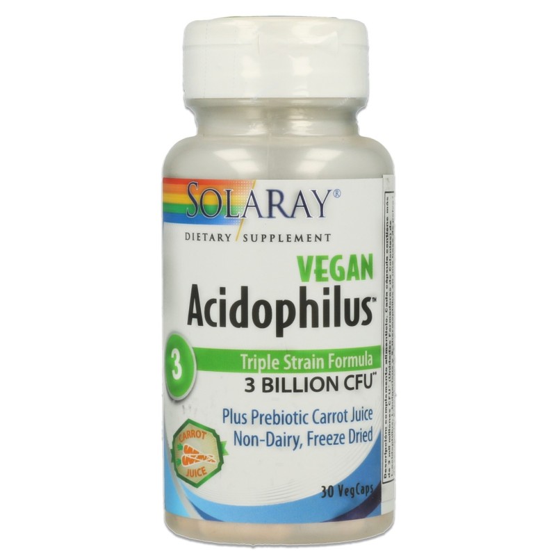 Acidophilus 3 Triple Strain Formula Solaray|tiendaonline.lineaysalud