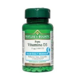 Vitamina d3 25µgde Nature´s Bounty | tiendaonline.lineaysalud.com