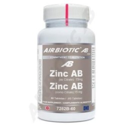 Zinc 15mg. 60compde Airbiotic,aceites esenciales | tiendaonline.lineaysalud.com