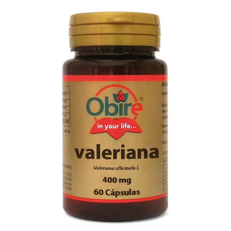 Valeriana natural 60 cápsulas de 400 mg conocida hierba de los gatos