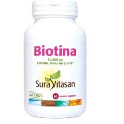 Biotina 10000mcg de Sura Vitasan | tiendaonline.lineaysalud.com