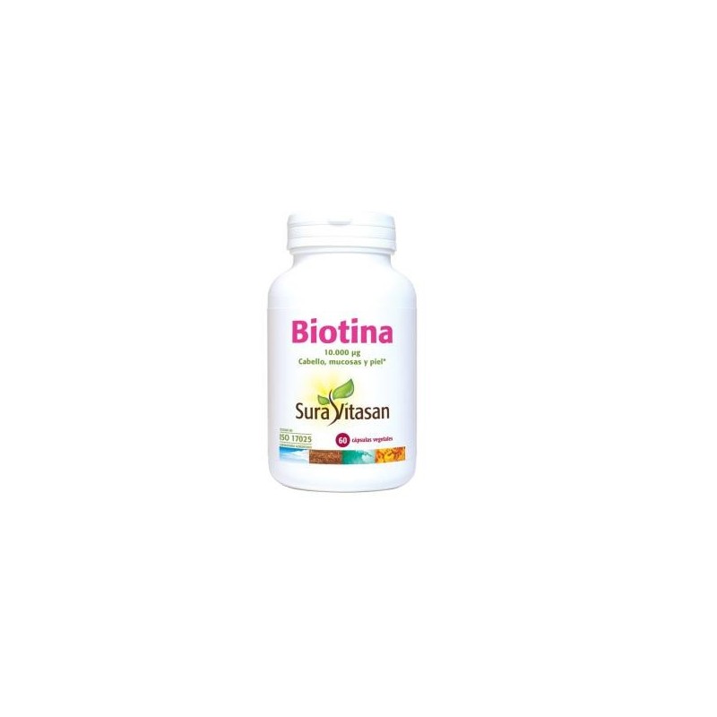 Biotina 10000mcg de Sura Vitasan | tiendaonline.lineaysalud.com