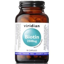 Biotina 2500ug de Viridian | tiendaonline.lineaysalud.com