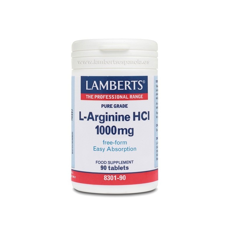 L-Arginina HCl 1000mg | Aminoácido importante TIENDAONLINE.LINEAYSALUD
