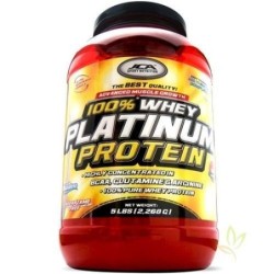 Comprar Whey Platinum Protein 100% (Proteina de suero) 2,268 Kg. Fresa - Tienda-online-lineysalud.com
