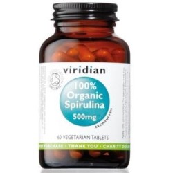 Espirulina 100 orde Viridian | tiendaonline.lineaysalud.com