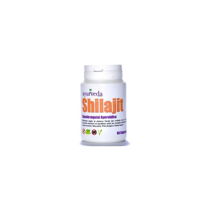 Shilajit 60cap. de Ayurveda Autentico,aceites esenciales | tiendaonline.lineaysalud.com