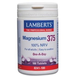 Magnesio 375 180cde Lamberts,aceites esenciales | tiendaonline.lineaysalud.com
