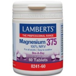 Magnesio 375 60code Lamberts,aceites esenciales | tiendaonline.lineaysalud.com