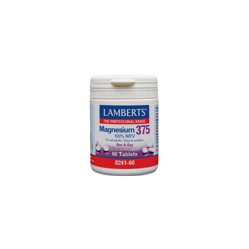 Magnesio 375 60code Lamberts,aceites esenciales | tiendaonline.lineaysalud.com