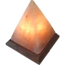 Lámpara de sal del Himalaya de Pirámide