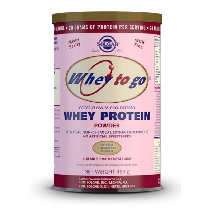 Whey To Go Proteína en polvo Fresa 454g | tiendaonline.lineaysalud.com
