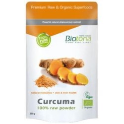 Curcuma raw powdede Biotona,aceites esenciales | tiendaonline.lineaysalud.com