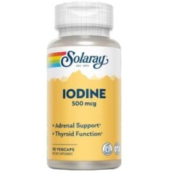 Iodine 500mcg. 30de Solaray,aceites esenciales | tiendaonline.lineaysalud.com