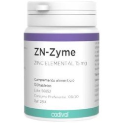 Zn-zyme 15mg. 100de Codival | tiendaonline.lineaysalud.com
