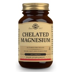 Comprar Magnesio Quelado 100 mg 100 comprimidos Solgar al mejor precio