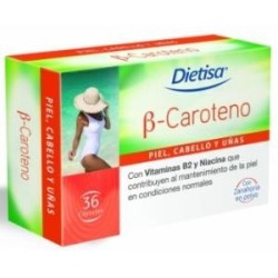 B caroteno 36capde Dietisa | tiendaonline.lineaysalud.com