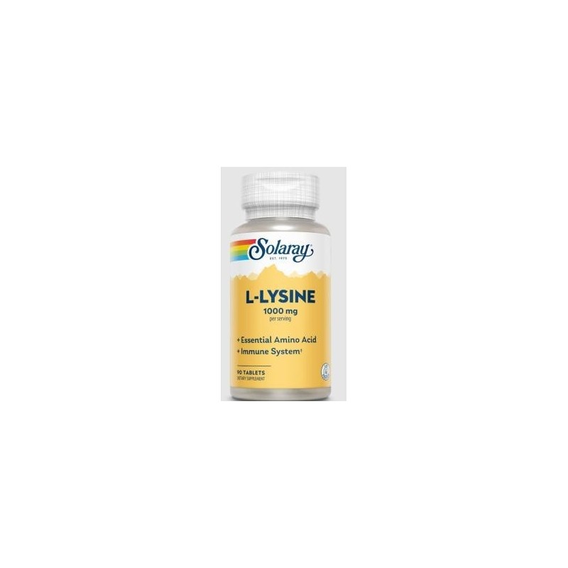 L-lysine 1000mg de Solaray | tiendaonline.lineaysalud.com