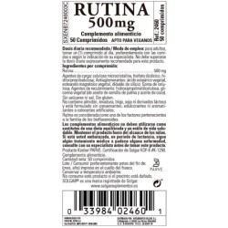 Comprar Rutina 500 Mg 50 Comp Solgar. Un bioflavonoide al mejor precio