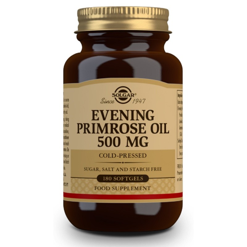 Comprar aceite de onagra-Prímula 500mg 180cap Solgar primer  prensado