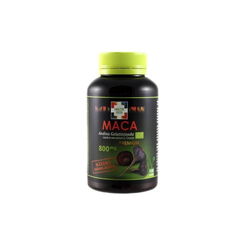 Maca andina roja y negra 2000 mg auténtica gelatinizada de AMAZONGREEN