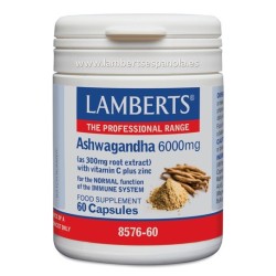 Raiz de Ashwagandha o withania 6 000 mg Extracto estandarizado de raíz